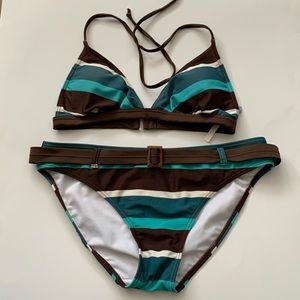 SMART SET | Striped bikini | Top : XS Bottom: S | EUC